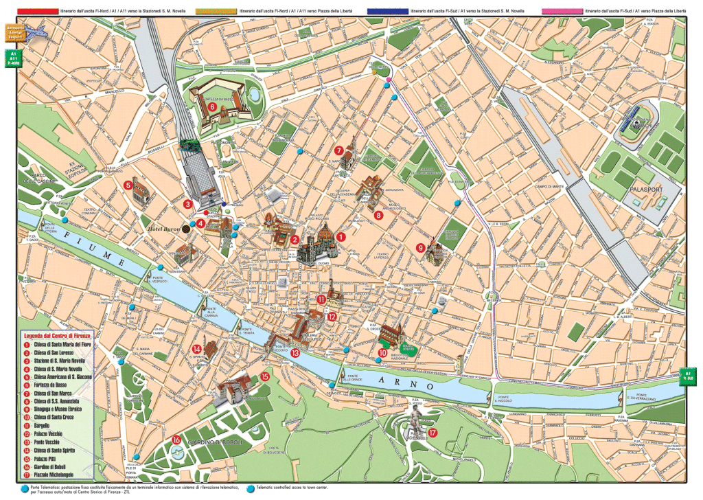 Mapa De Florencia Mapas Y Planos De La Ciudad 8206